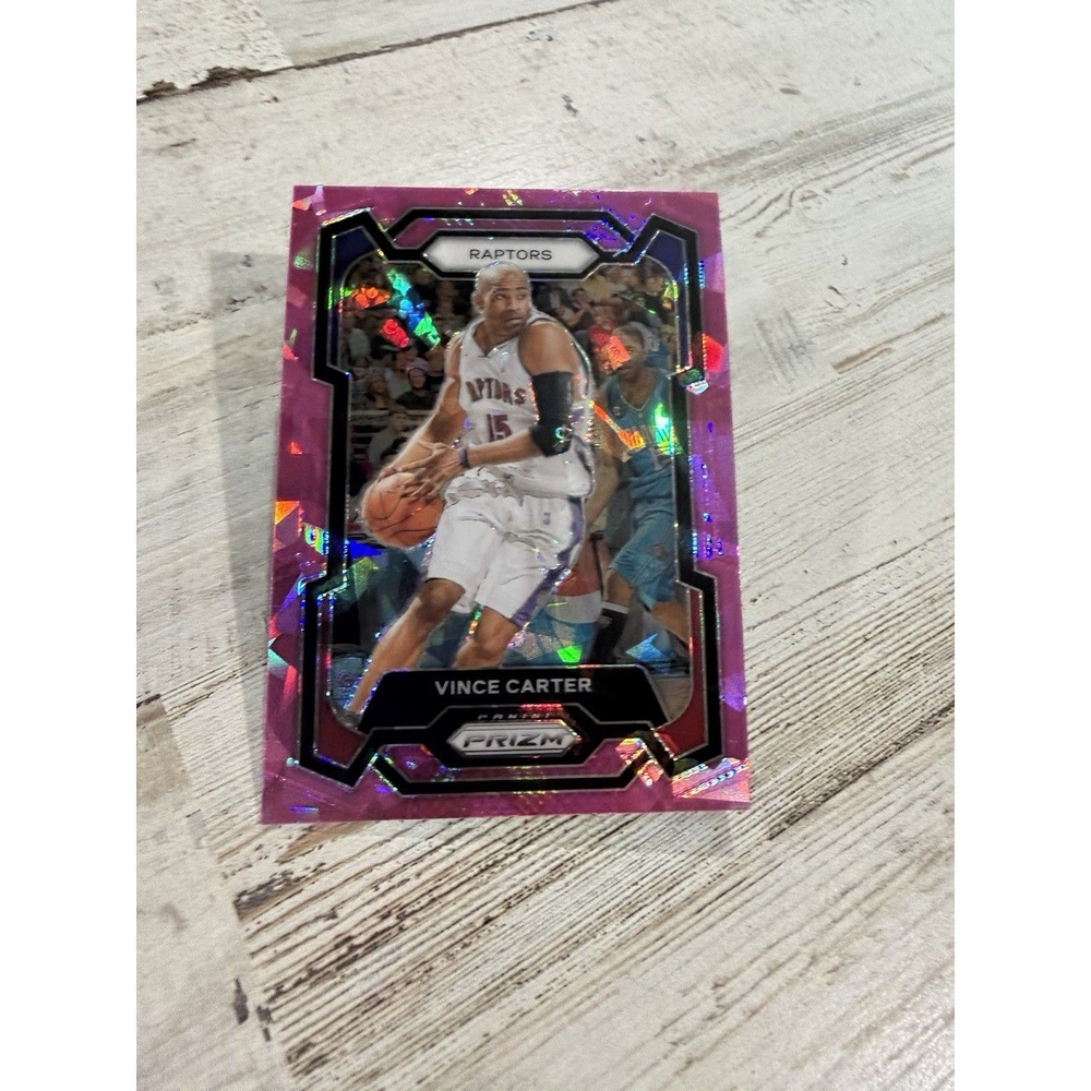 2023-24 Panini Prizm Vince Carter Pink Ice Prizm #195 Toronto Raptors